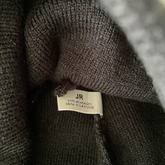 Seirus Innovation 3175 Junior Headzo Fun Knit Hat and Neck-Up Combo Skull Black - Picture 4 of 6